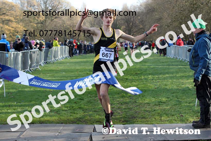 Mens under-17s, European Cross Country Championships Trials, Sefton Park, Liverpool. Photo: David T. Hewitson/Sports for All Pics